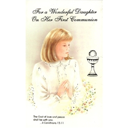 First Communion Card - Daughter