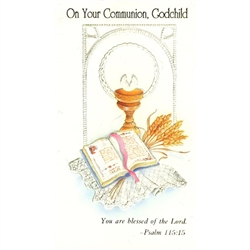 First Communion Card - Godchild