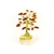 Miniature Amber Tree Of Good Luck  2" Tall