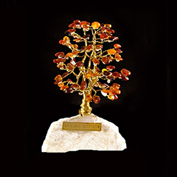 Amber Tree Of Good Luck - Drzewko Szczescia - 4.25" - 11cm Tall