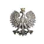 Polish Eagle Lapel Pin - Gold Crown