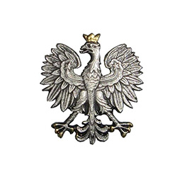 Polish Eagle Lapel Pin - Gold Crown