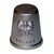 This silver-colored metal thimble features the classic Polish eagle on the front.  A beautiful collector's item.