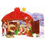 Small Polish Pop-Up Christmas Szopka (Creche)