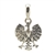 Nicely detailed .925 sterling silver Polish eagle pendant. Size is approx. 1"  x 0.6". Made In Poland