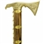 The ciupaga is the Polish mountaineer's combination mountain axe and walking stick. This model has a beautiful solid brass head. Made in Zakopane the main body has a stripe pattern Sometimes vertical and sometimes horizontal) in the wood grain.