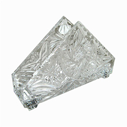 Crystal: Pinwheel Napkin Holder/Letter Holder