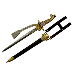 Hunters Dagger With Crowned Polish Eagle Hilt And Scabbard #3