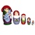 Red Hat Ladies Nesting Doll Set - 6"