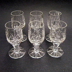 Crystal Stem Shot Glass - Set of 6