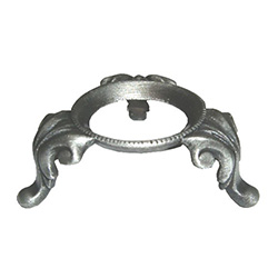 Show your egg in style!  This is a elaborate designed pewter stand sets off your egg with a very royal design.