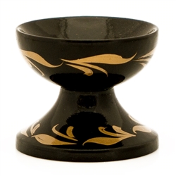 Wood - Egg Stand - Glossy Black - Chicken
