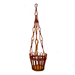 beautiful hanging basket is made of wicker wood, from the Tatra Mountain region of Poland.  Use it to hold your favorite plant or flowers, or other decorative objects.