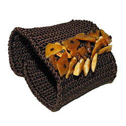 Crocheted Amber Cuff