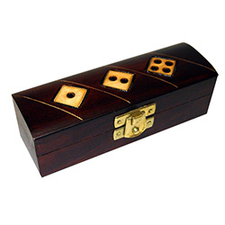 Dice Design Wooden Polish Box