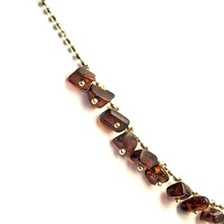 16.5" Cherry Amber Charm Necklace