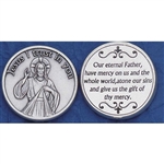 Divine Mercy Pocket Token  Sister Faustina Kowalska, a humble daughter of Poland, was Canonized by Pope John Paul II. Jesus told her "Humanity will not find peace until it turns with trust to God's Divine Mercy".