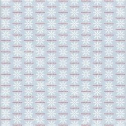Polish Scrapbook Paper -Christmas Snowflake (Blue and Red) - Single Paper