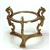 Brass Ostrich Stand. Dimensions 4" h x 5" w.  Interior ring inside diameter is 2.75".