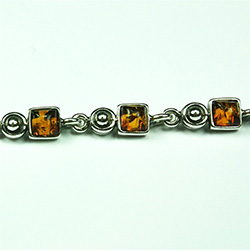 Petite Square Amber Bracelet