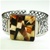Mosaic Amber Cuff/Bangle Bracelet