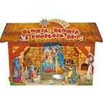 Large Polish Pop-Up Christmas Szopka (Creche) - Gloria In Excelsis Deo
