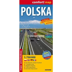 Polska Comfort Map - Road Map Of Poland - 2020