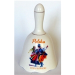 Porcelain Bell Dzwonek - Polska Stroj Lowicki