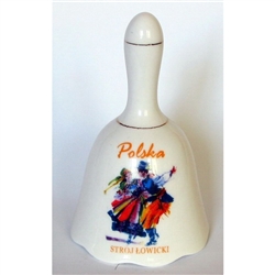 Porcelain Bell Dzwonek - Polska Stroj Lowicki