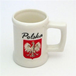 Mini Porcelain Mug - Polska Godla - Polish Eagle Emblem