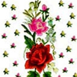 Polish Luncheon Napkins (package of 20) - 'Embroidery Rose' - White