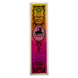 Available in a wide variety of bold fragrances.  Burned properly, each stick should last more than 60 minutes, and the fragrance will linger long after that.  To light your incense, place the wooden end into a heatproof holder.