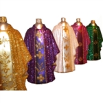 Classic series of beautiful vestment ornaments.  Handed blown and painted in Poland.