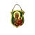 Impressive brass metal shield featuring Our Lady of Czestochowa.