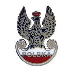 Sterling Silver Polish Eagle Pendant 1.75'' - Polish Art Center