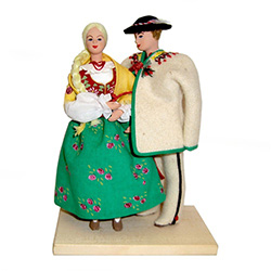 Polish Regional Doll: Goral Couple From Podhale