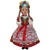 This doll, dressed in a handmade traditional Krakowianka outfit, wonderfully crafted and fun to collect. The detailed costume is hand made in Krakow, vest colors and designs may vary.
Costume description: women's outfit: tibet, red, floral skirt, tulle