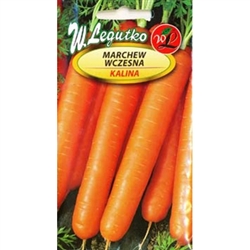 Early Harvest Carrot are dark orange color that have a good cylindrical shape.  Recommended for the earliest harvest, also for juices.  Number of days from planting to harvest is 90 - 100.
