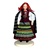 This traditional Polish Radomianka doll is completely hand made the old fashioned way with papier mache, dress materials and paints.
These dolls are perfect, clothed in authentic regional folk costumes, as certified by the Polish Ministry of Culture. The
