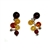 Stylish set of cluster earrings.