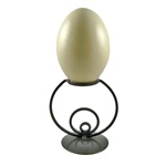 Triple Oval Artistic Wrought Iron Egg Stand - Rhea Egg Size