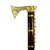 The ciupaga is the Polish mountaineer's combination mountain axe and walking stick.  This model has a lightweight aluminum head, overall one-half the weight of traditional brass models.  Favored by the theatrical and dance crowd
