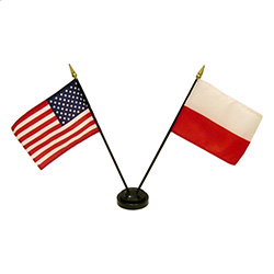 The flags of the U.S. and Poland (without the Eagle) are all parts of our cultural and religious heritage.