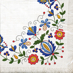 Polish Luncheon Napkins (package of 20) - 'Kaszub Fringe'