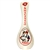 The perfect Polish gift for your kitchen wall. This attractive 10" ceramic decorative spoon rest features the saying "Kiss The Cook, She's Polish" and "Smacznego" (Bon Appetit) on the handle. To be hung as the text is top to bottom.