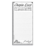 Go Chopin! Chopin Liszt Note Pad