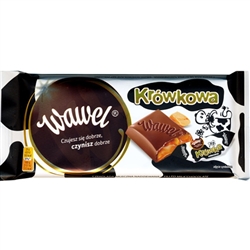 Wawel chocolates are made in Krakow.  This is a rich milk chocolate bar with cream fudge filling (krowki).  Delicious!
