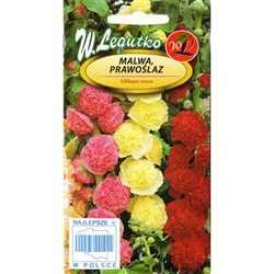 Hollyhock Mixed - Malwa, Prawoslaz - Althaea rosea. Imported from Poland.