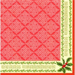 Polish Folk Art Dinner Napkins (package of 20) - "Classic Christmas". Three ply napkins with water based paints used in the printing process.