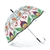 What a unique item!  Designed in Poland this beautiful see-through  bubble umbrella features a Polish paper cut design.  Solid clear plastic handle and with metal shaft and frame ribbing and a PVC folk print cover.  Size 31.5" - 80cm dish diameter and 32"
